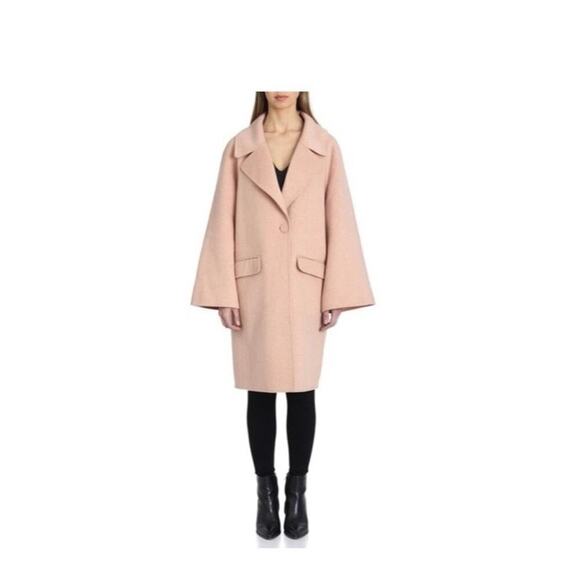 Badgley Mischka Statement Sleeve Coat Size Medium - Picture 3 of 11